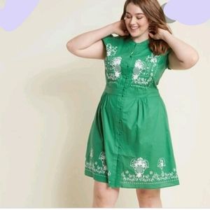 Sunny Girl for Modcloth green dress
